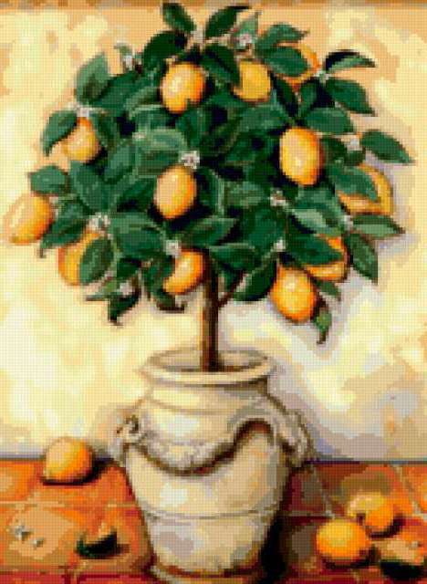 ВТ-075 Набор для вышивки крестом Лимонное дерево